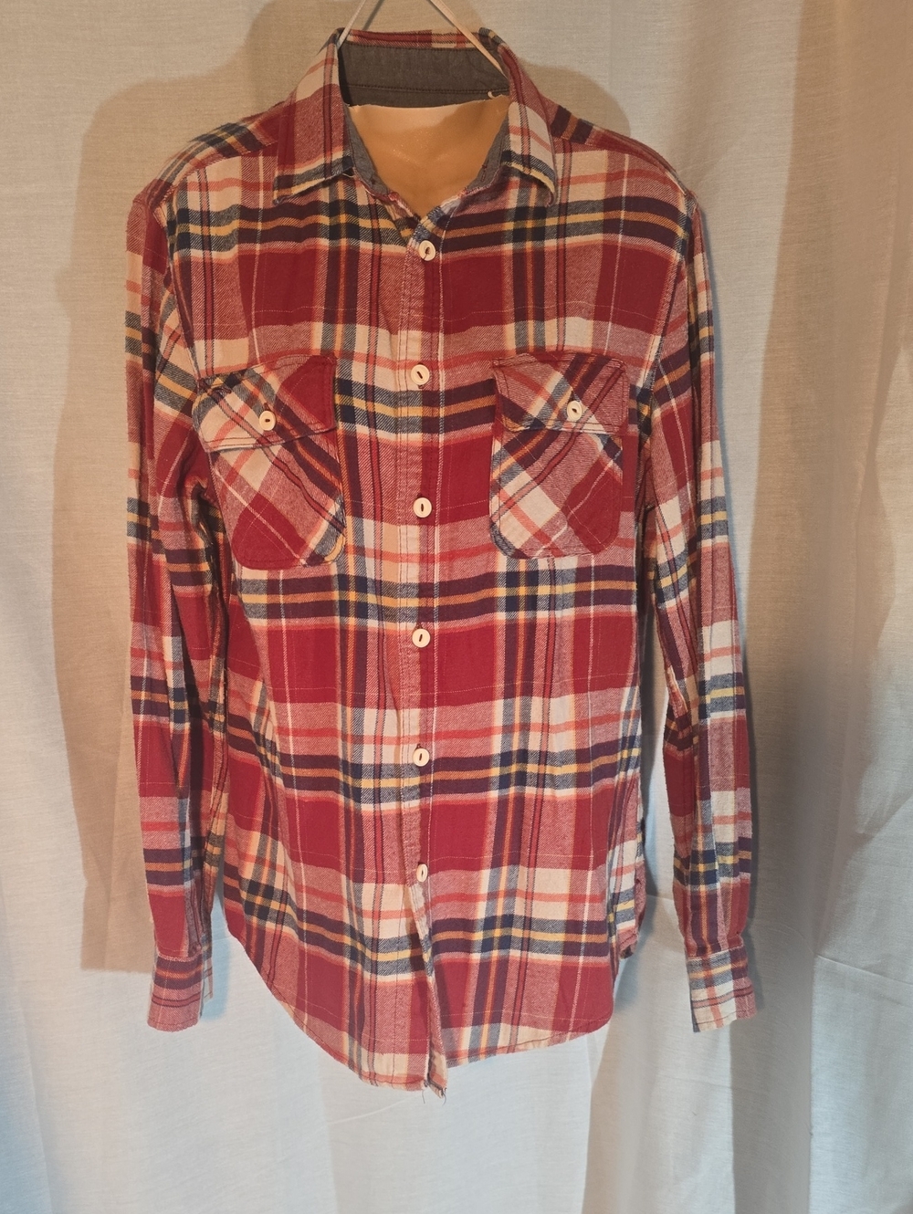 Mossimo Supply Company Men's Athletic Plaids Flannel Shirt Men's Size S